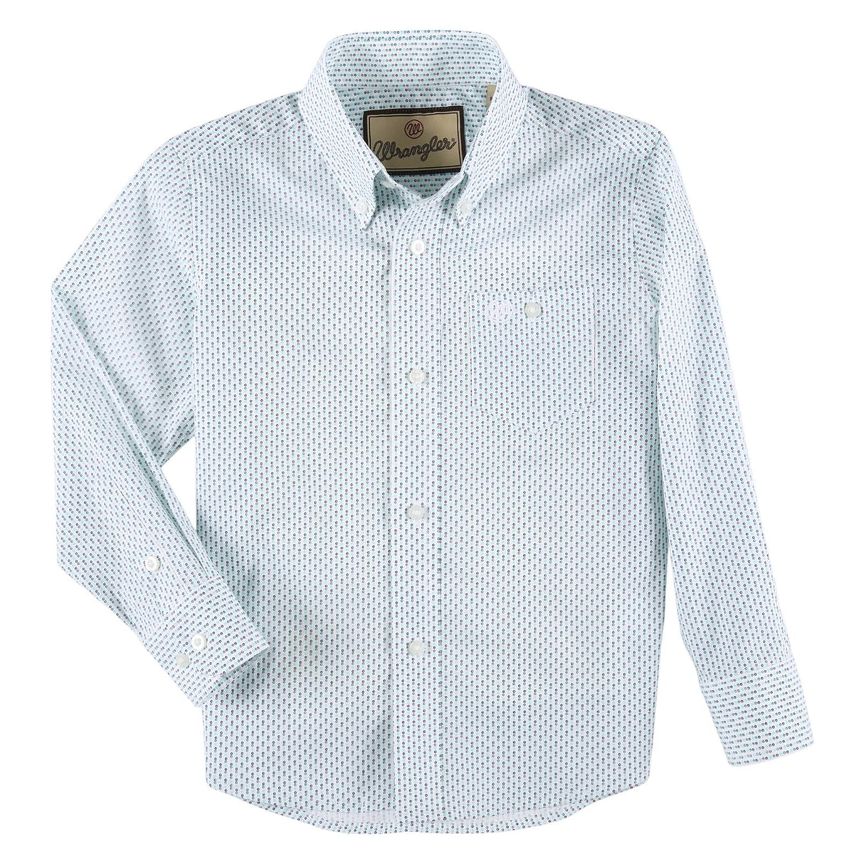 Boys Classic Long Sleeve White & Blue