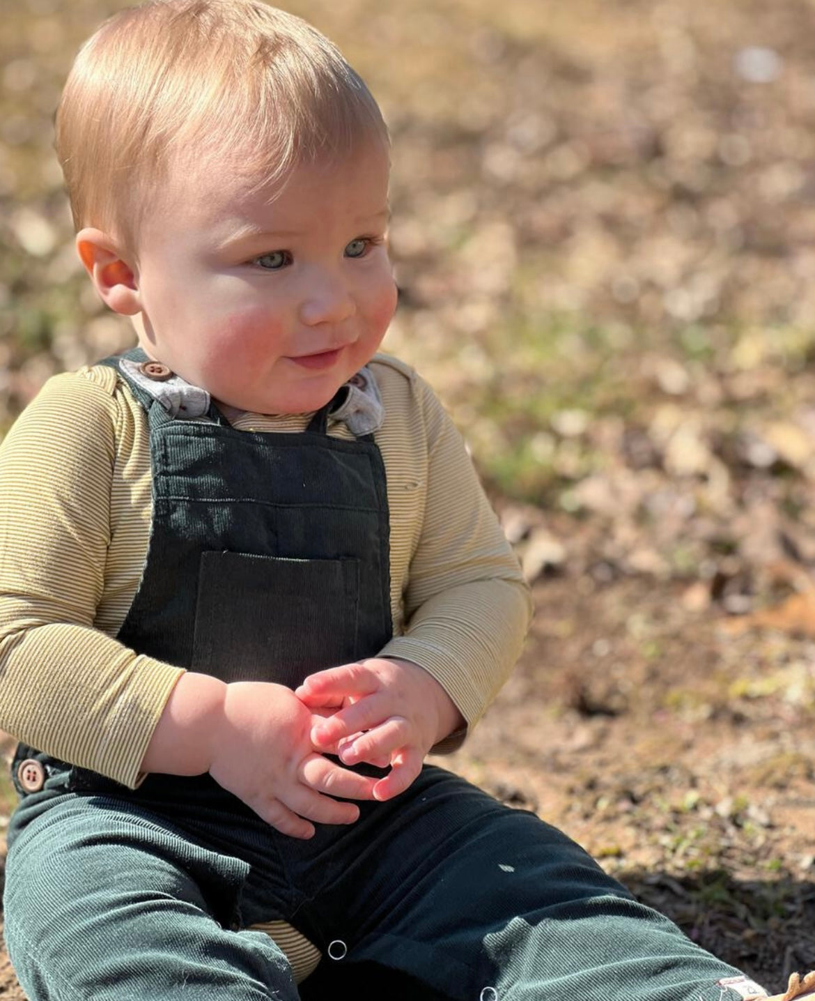 Textured Overalls