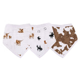 On The Range Bamboo Bandanna Bibs - 3PK