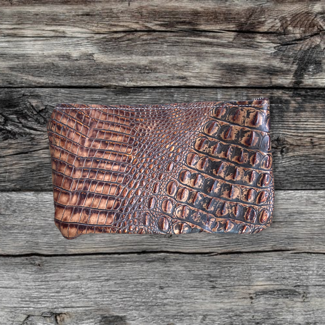 Chocolate Chunk & Gator Small Travel Wipe Case