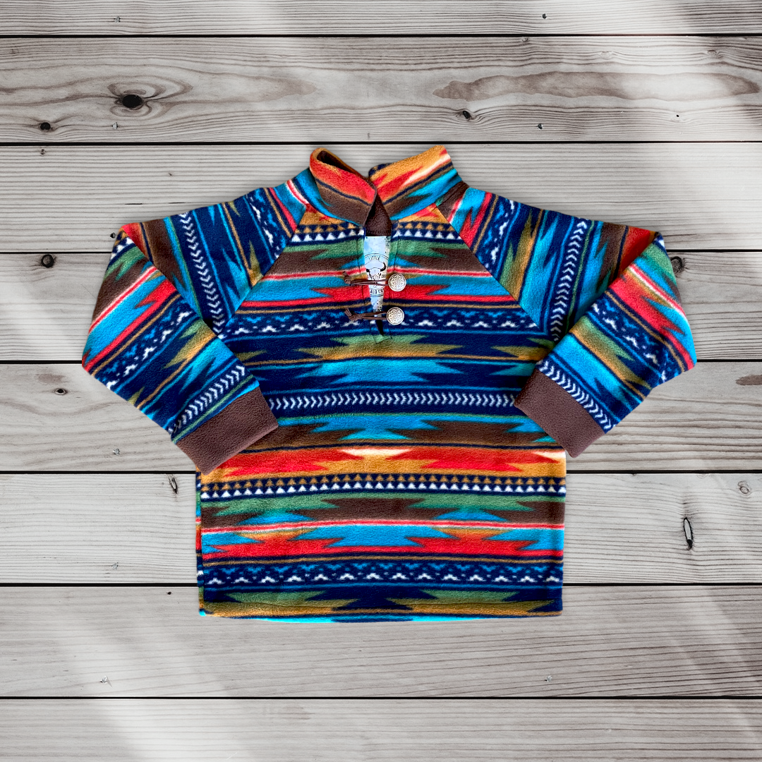 Serape Sunset Aztec Pullover