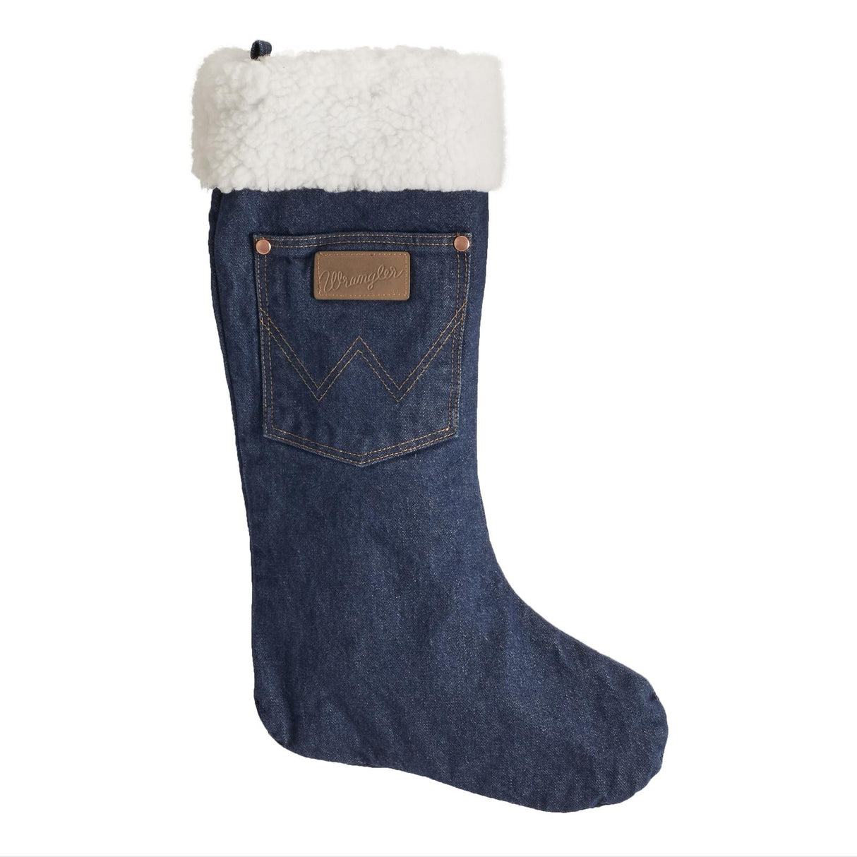 Wrangler Denim & Sherpa Christmas Stocking