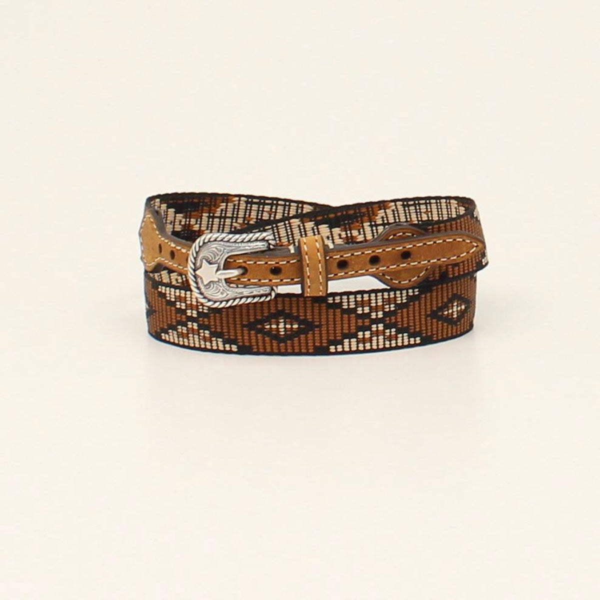 TWISTER HATBAND RIBBON DIAMOND BROWN