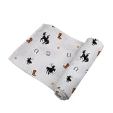 Cowboy Bronc Bamboo Swaddle