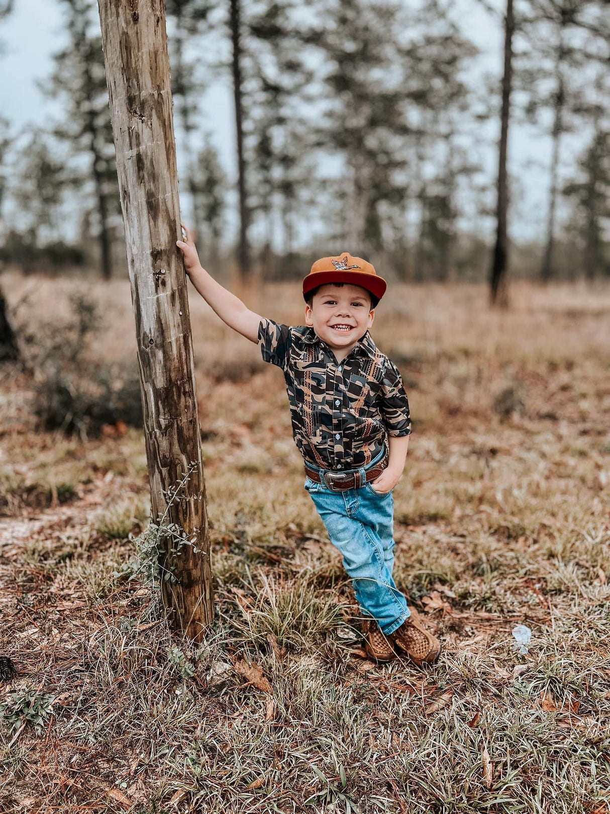 Retro Camo Fishing Shirt