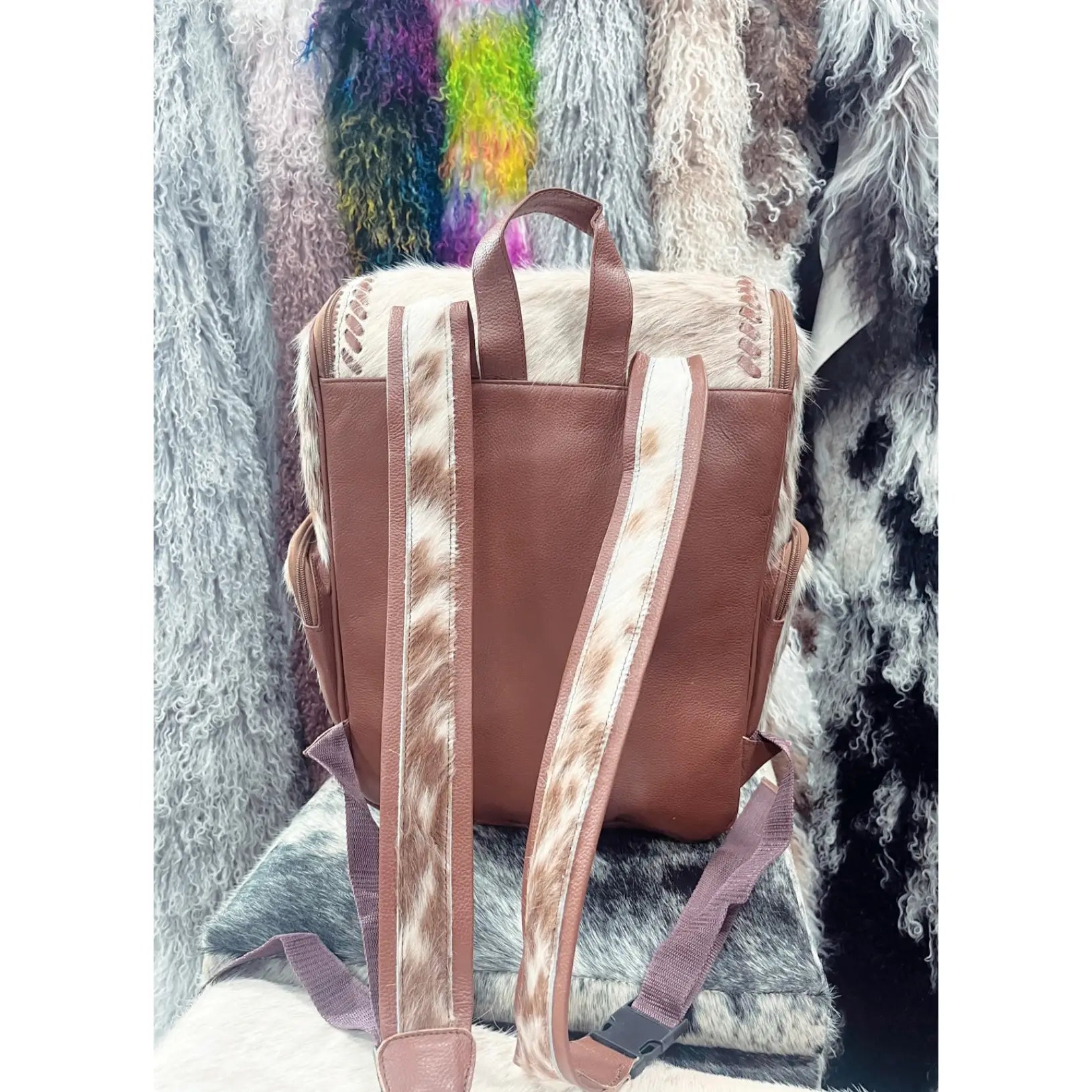 Cowhide Diaper Bag Backpack #1 – Cowbabes Designs