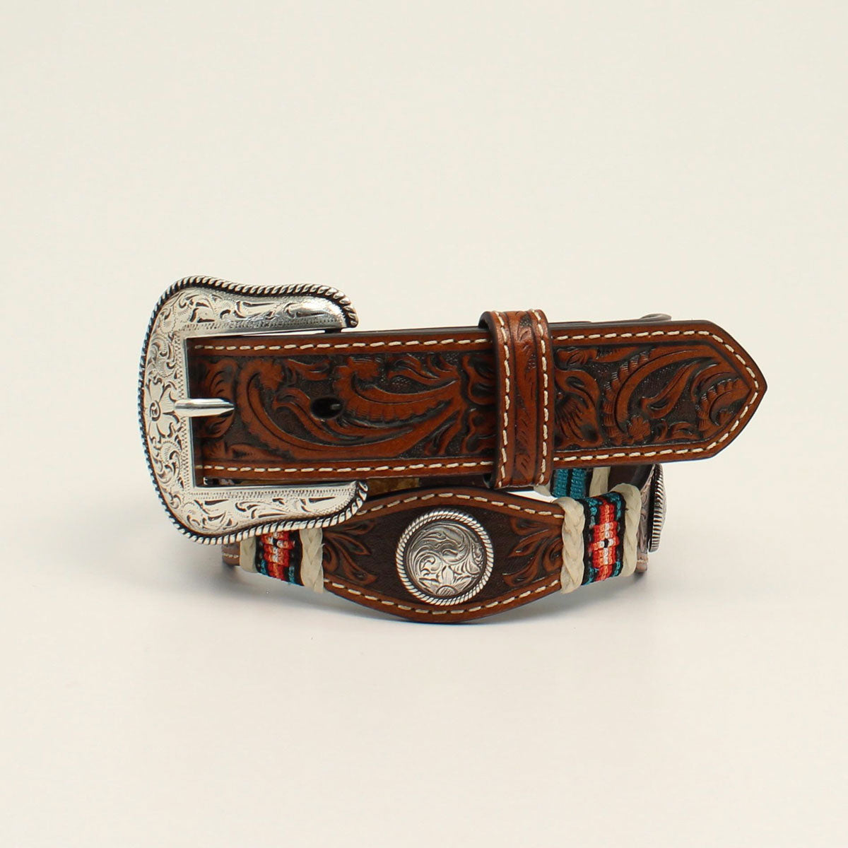 Round Concho & Aztec Belt