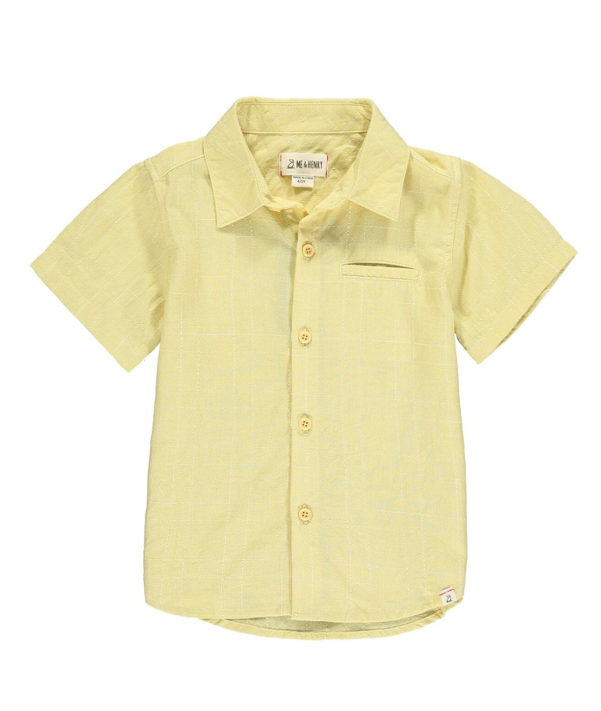 Golden Boy Striped Button-Up